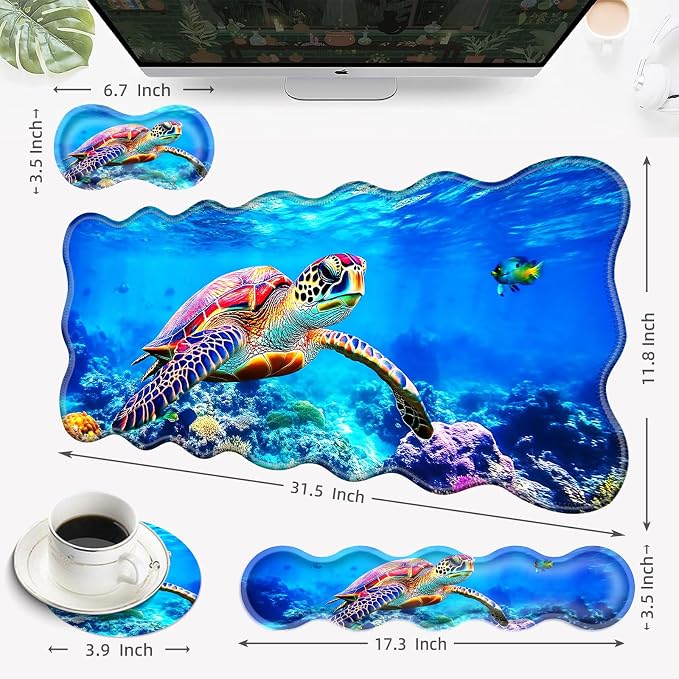 22 Colorful Sea Turtle in Ocean