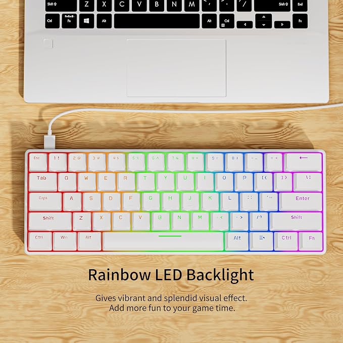 white keycaps-red switch