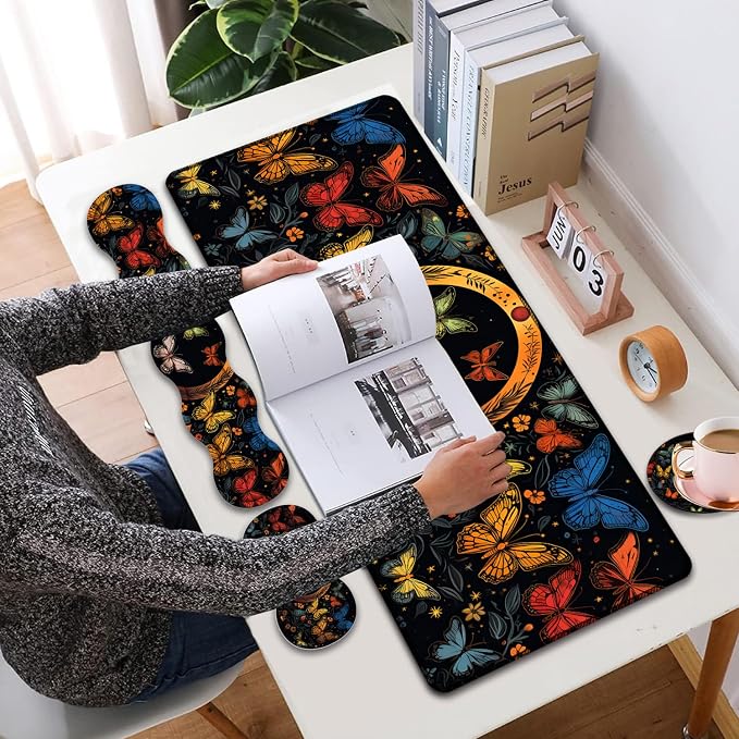 Colorful Butterfly Moon Pattern