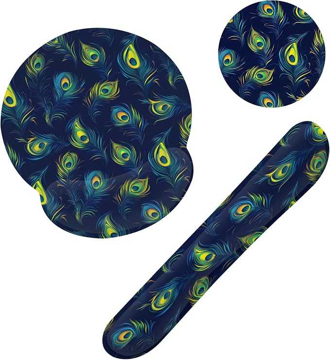 Blue Peacock Feather