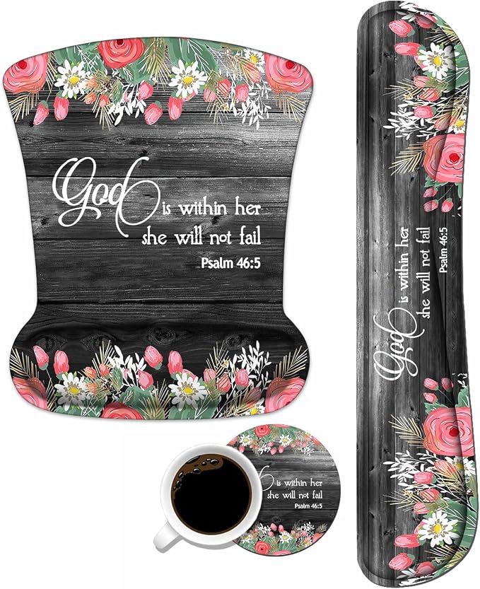 Floral Quote Bible Verses Psalm 46:5
