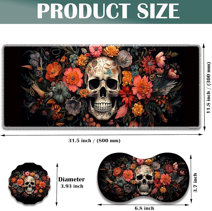 Skeleton Flower Skull