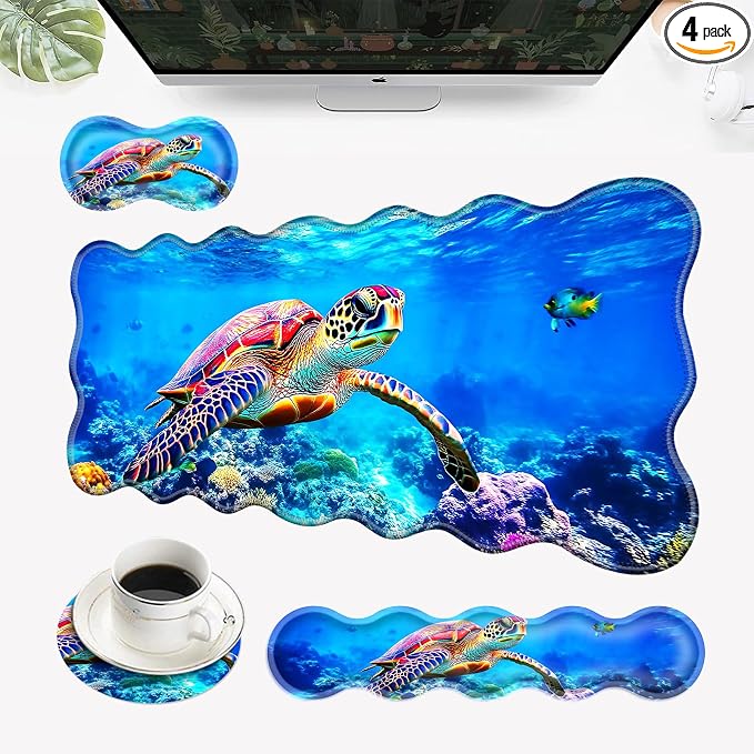 22 Colorful Sea Turtle in Ocean