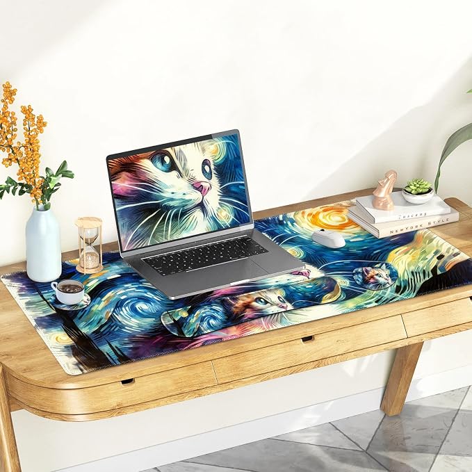 Starry Night Art Cat