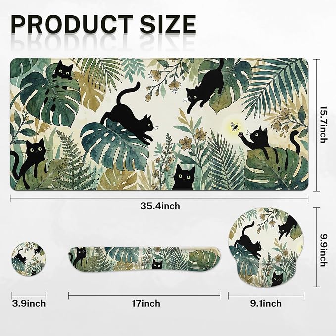 Tropical Plants and Cat