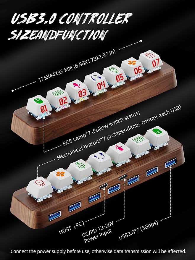 7 ports USB3.0 Dock