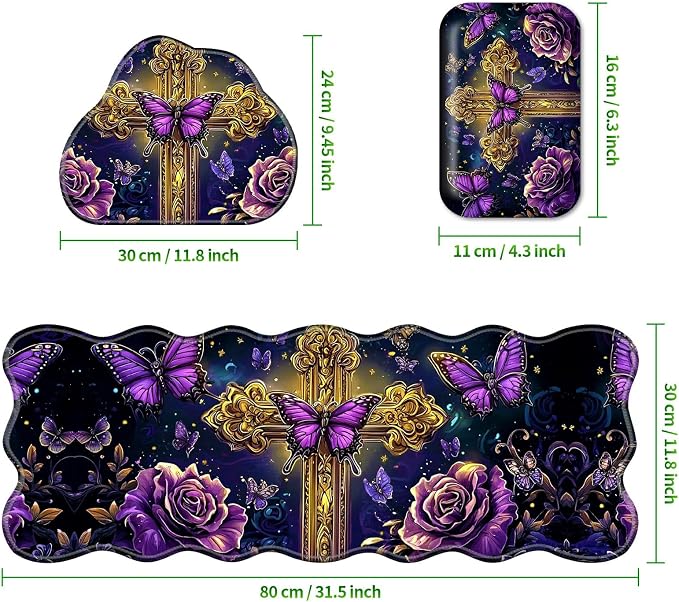 Purple Butterfly Cross