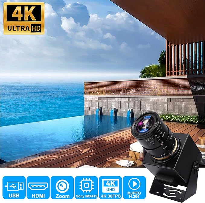 B: with 2.8-12mm CS Mount Lens
