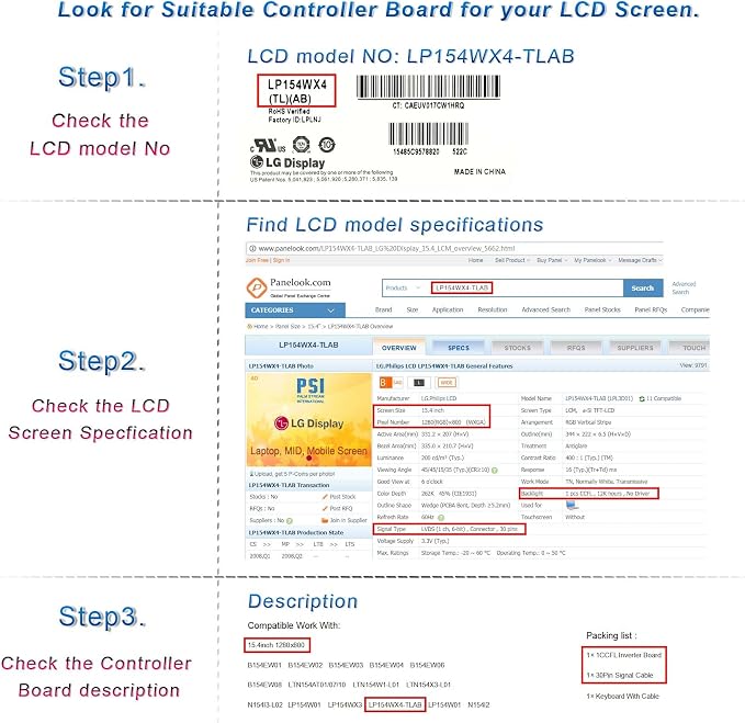 For 1280x800 LVDS LCD Screen