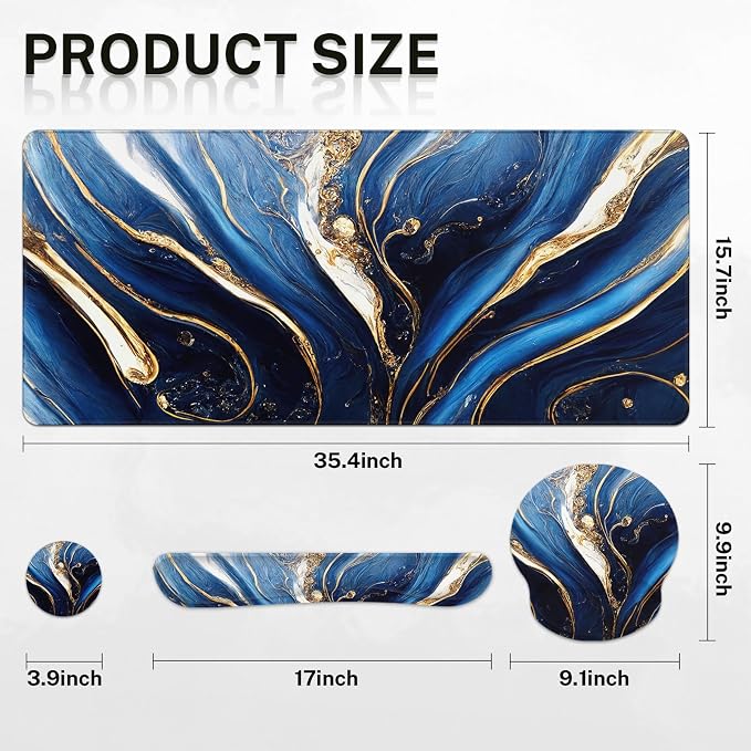 Blue and Gold Marble