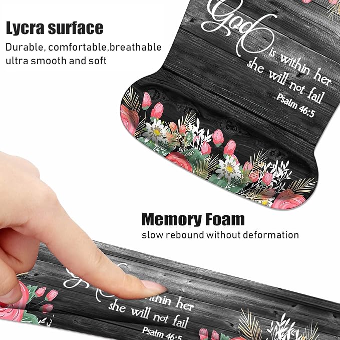 Floral Quote Bible Verses Psalm 46:5
