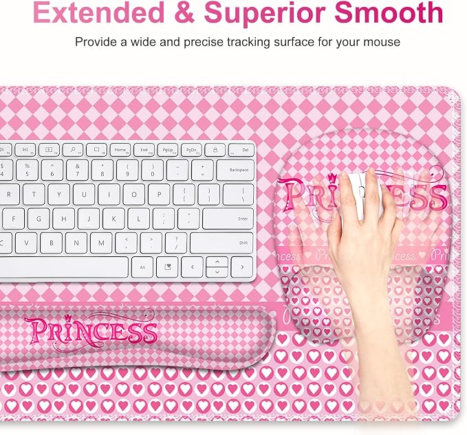 Pink Checkered Princess Girl
