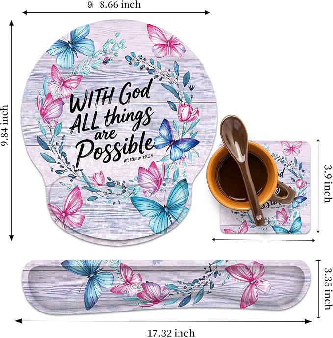 With God All Things Are Possible Floral