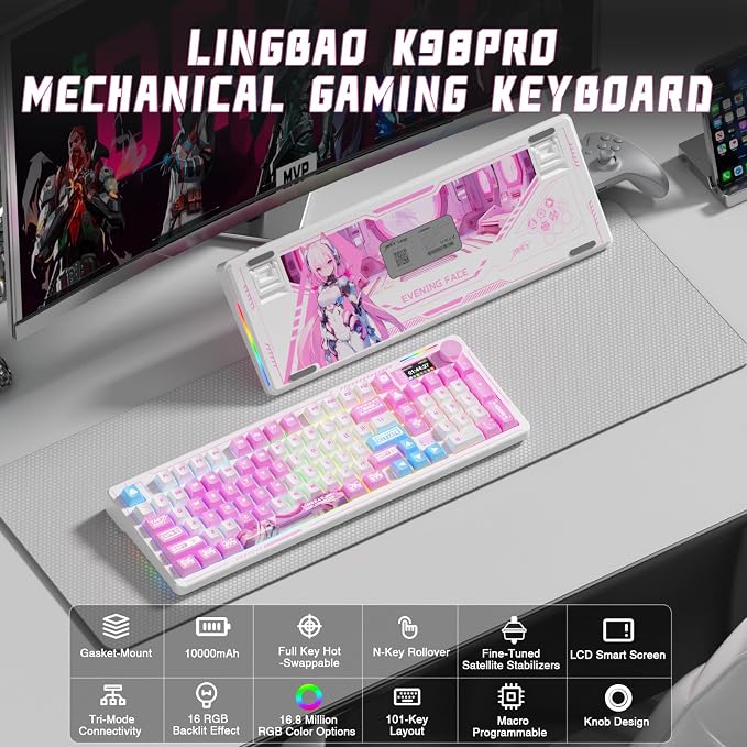K98Pro | 10000mAh | Anime Pink