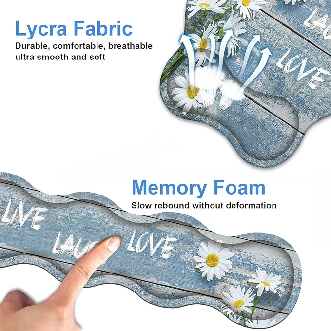 Dreamy Daisy Vintage Wood Board Live Laugh Love