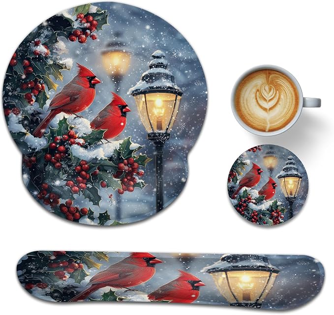 Cardinal Berry Christmas