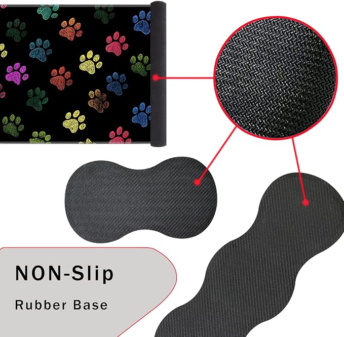 Colorful Paw Prints