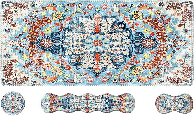 Retro Boho Floral Blue