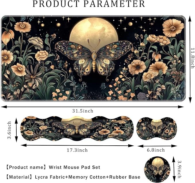 Flower Butterfly Moon
