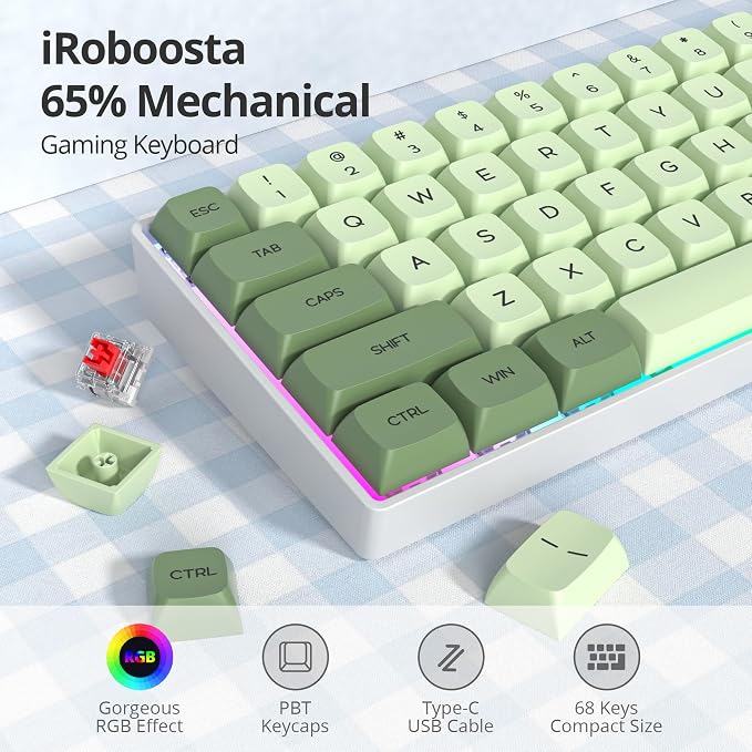 68 Matcha/Red Switch