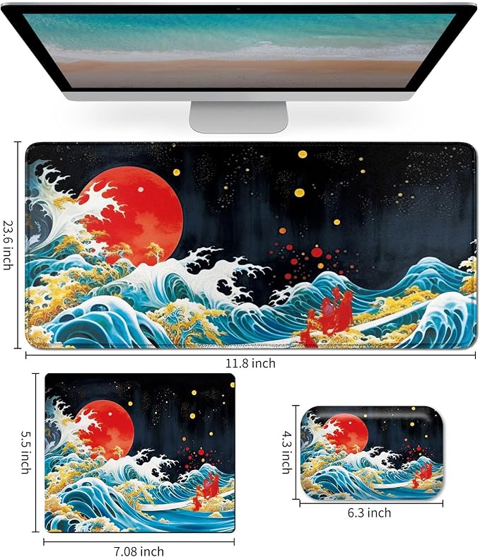 Japanese Wave Red Sun