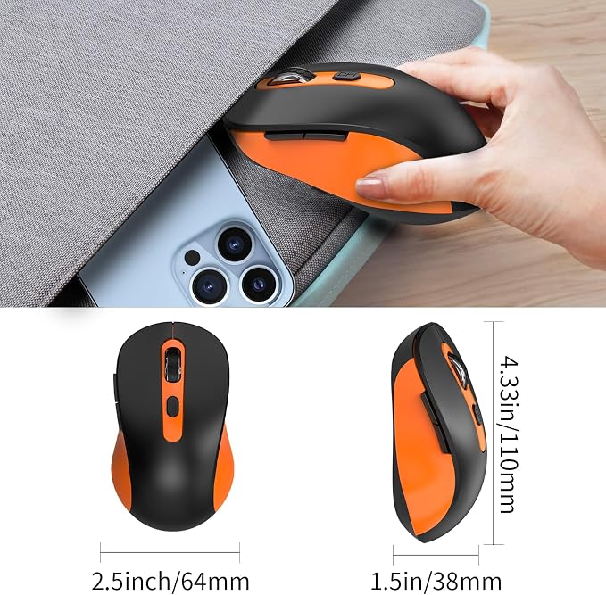 AT258-Orange & Black