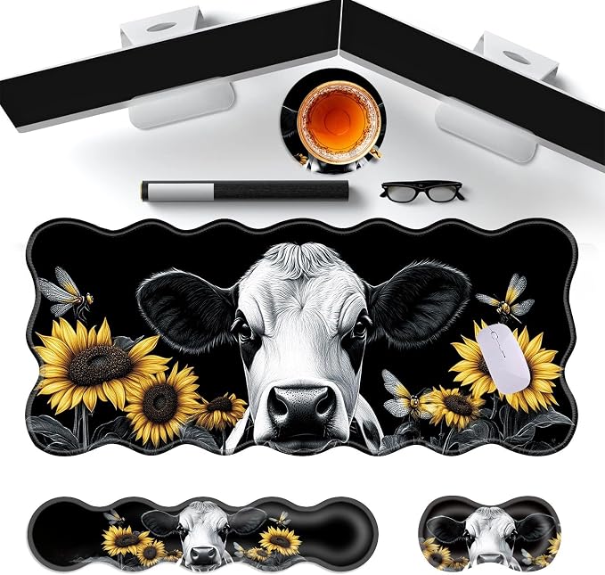 Cute Sunflower Cow