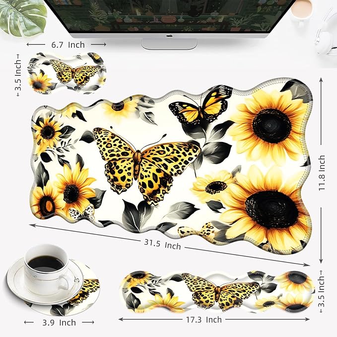 3 Sunflower and Butterflies
