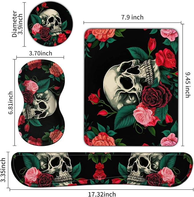 Rose Flower Skull