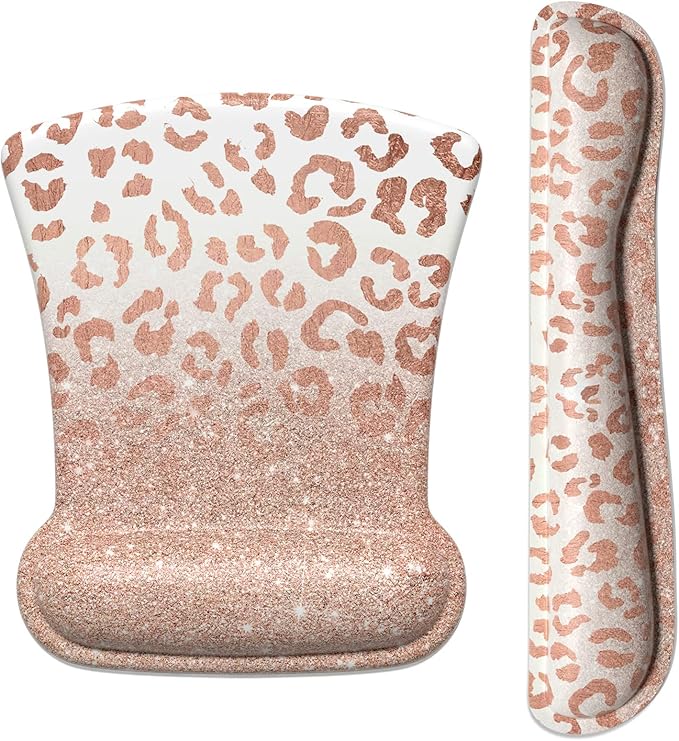Rose Gold Leopard Print