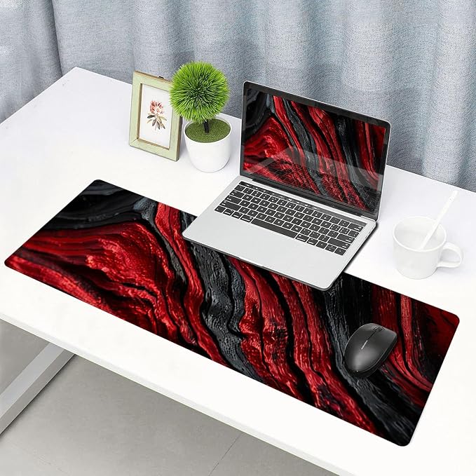 Red and black wood grain