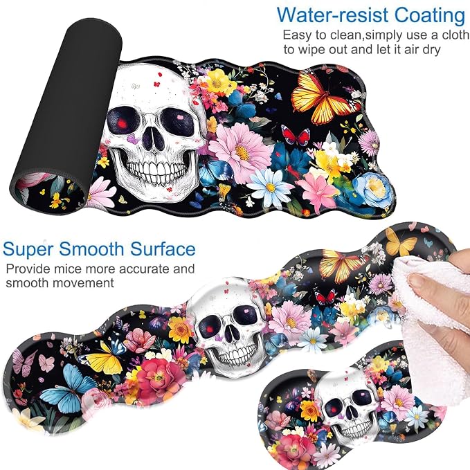 24 Skull Flowers Butterflies