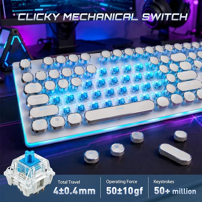 white blue backlit