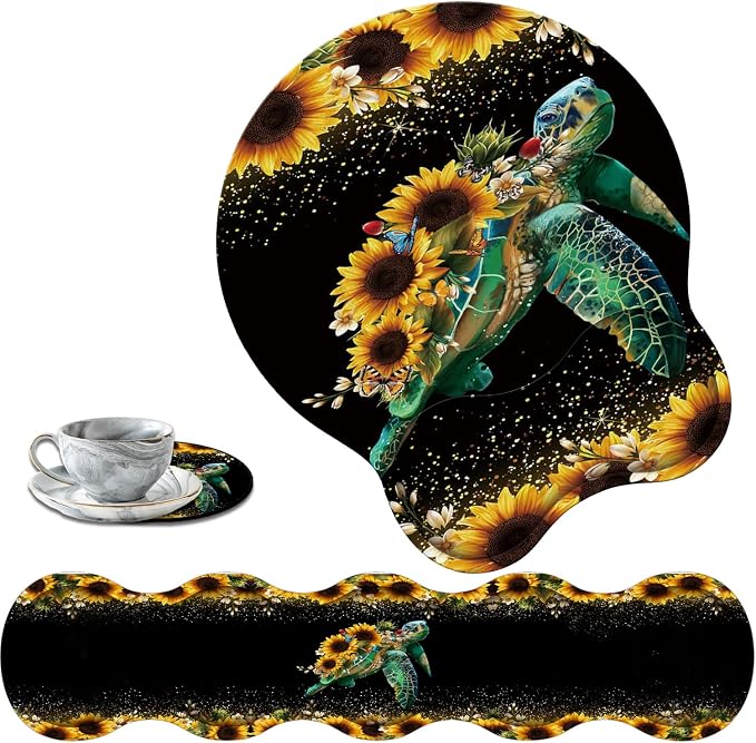 Glitter, Turtle Sunflowers