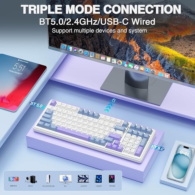 Blue&Purple&White