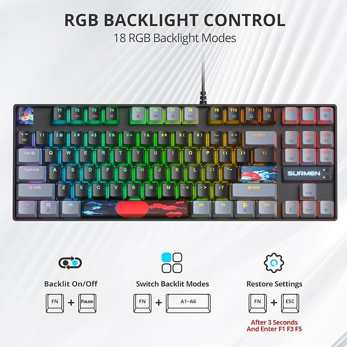 87 Dark/Red Switch