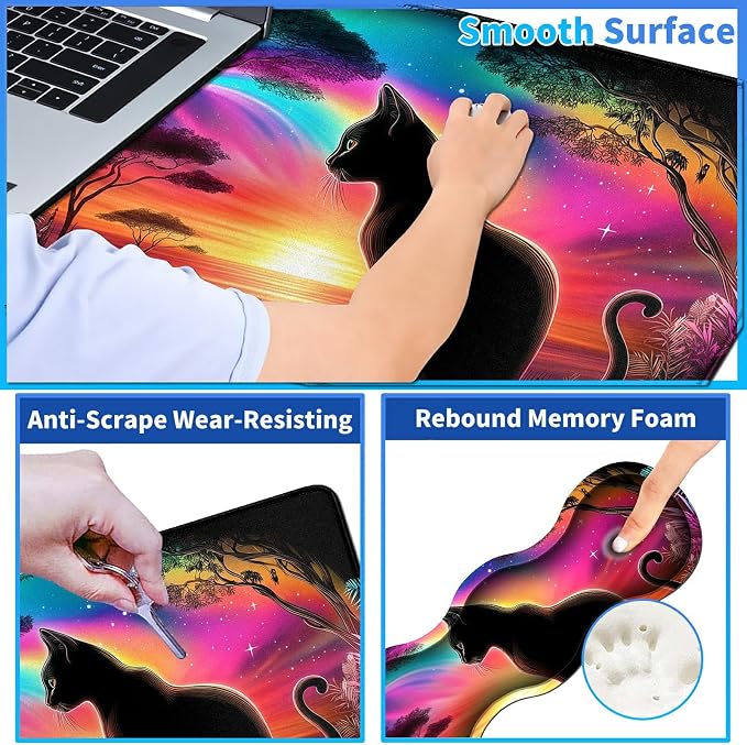 Sunset Cat Back View