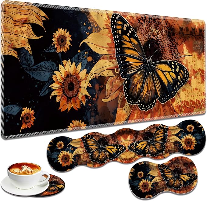 Sunflower and Butterfly