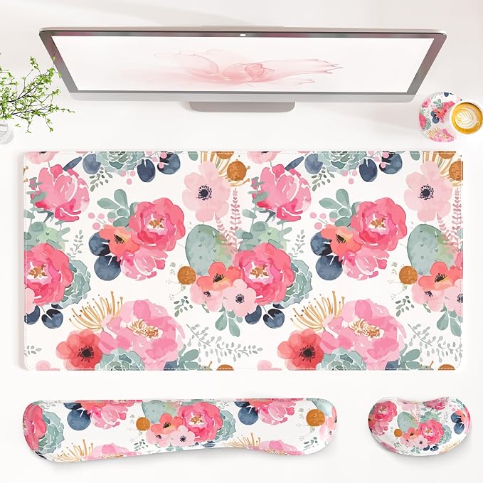 Watercolor Pink Flowers