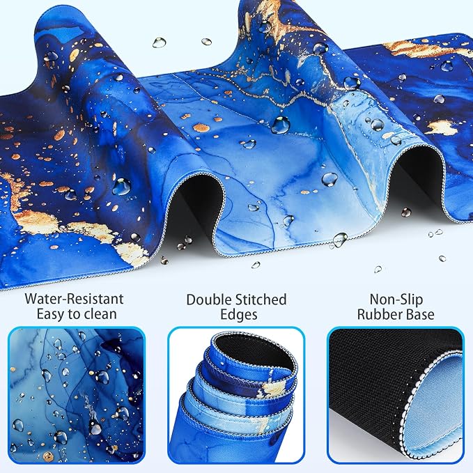Gold Blue Marble