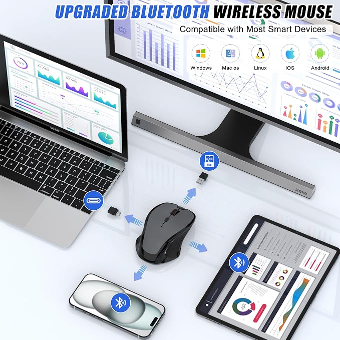 Bluetooth Wireless Mouse (Grey)