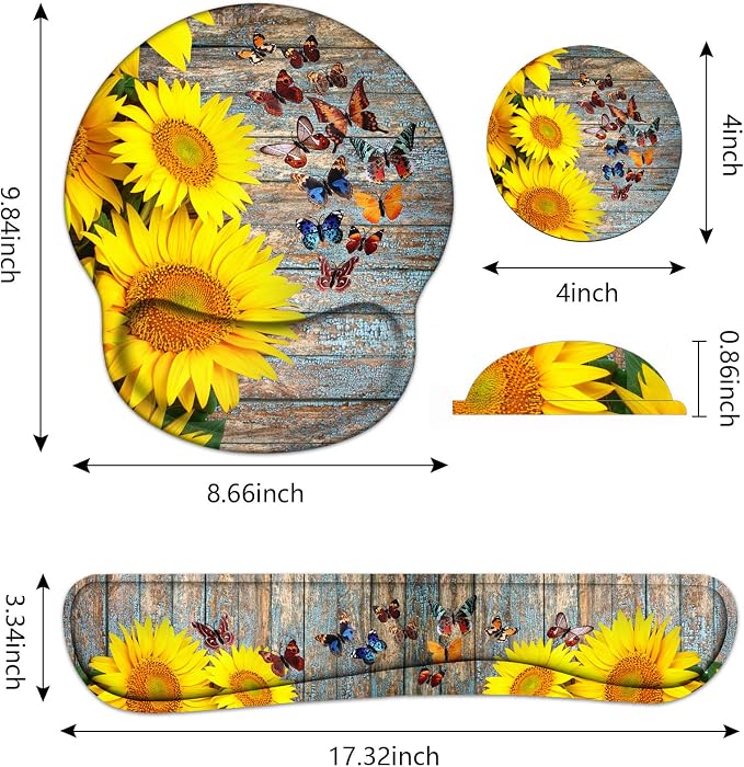 Sunflower and Butterfly