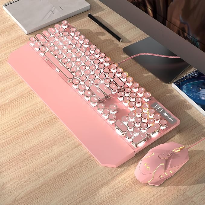 Pink and White