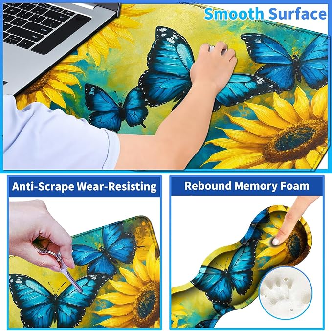 Blue Butterfly Sunflower