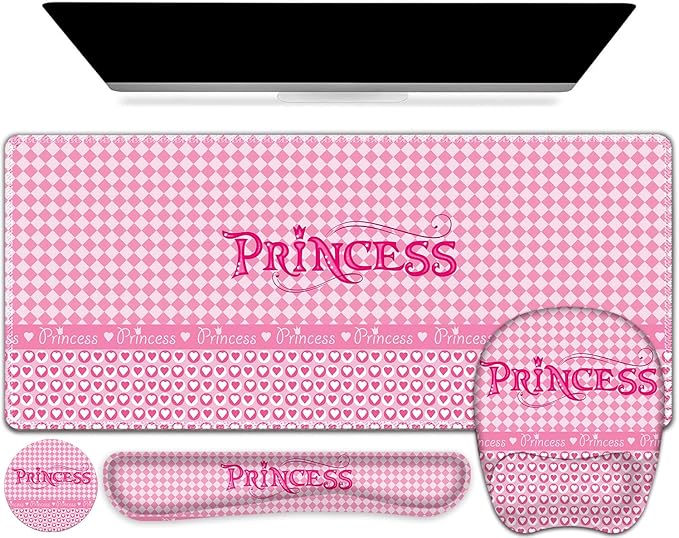 Pink Checkered Princess Girl
