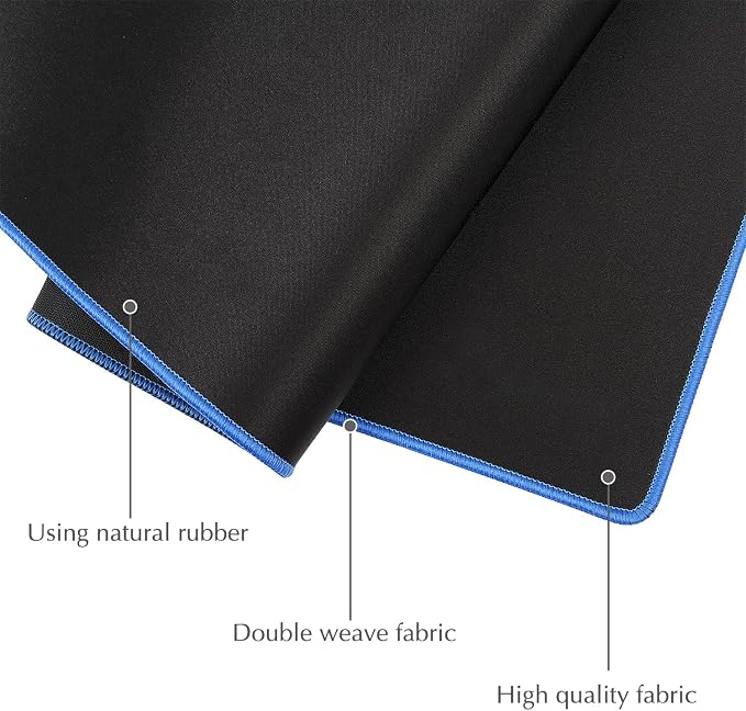 Blue Stitched Edges