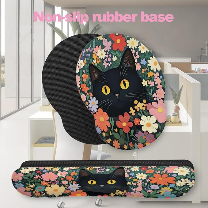 Cute Black Cat Flower
