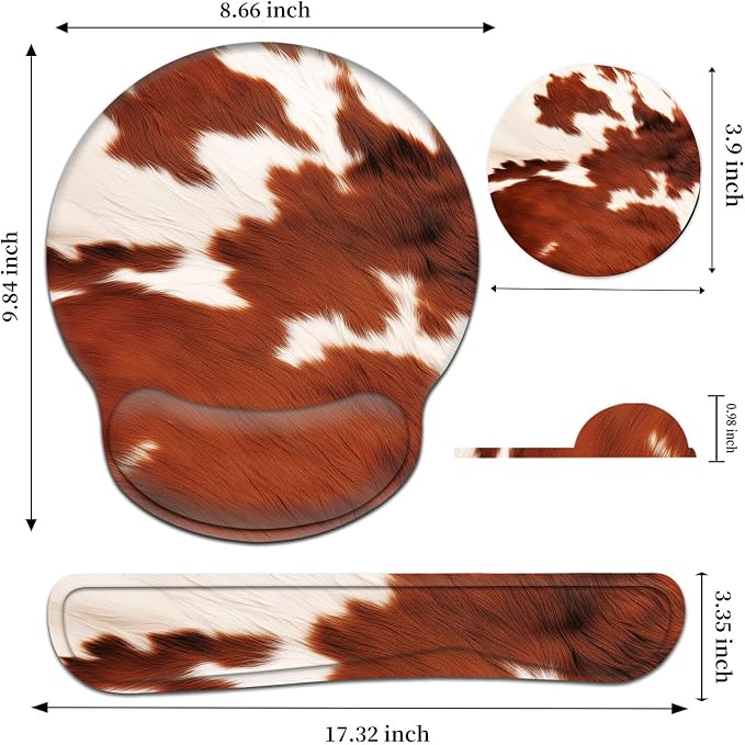 Cowhide Farm Animal Skin Leopard Brown Cow