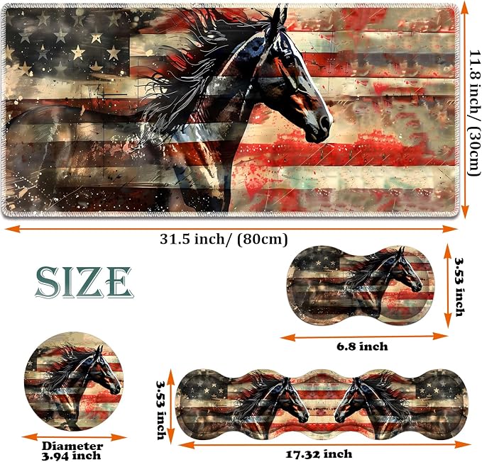 Flag Horse American