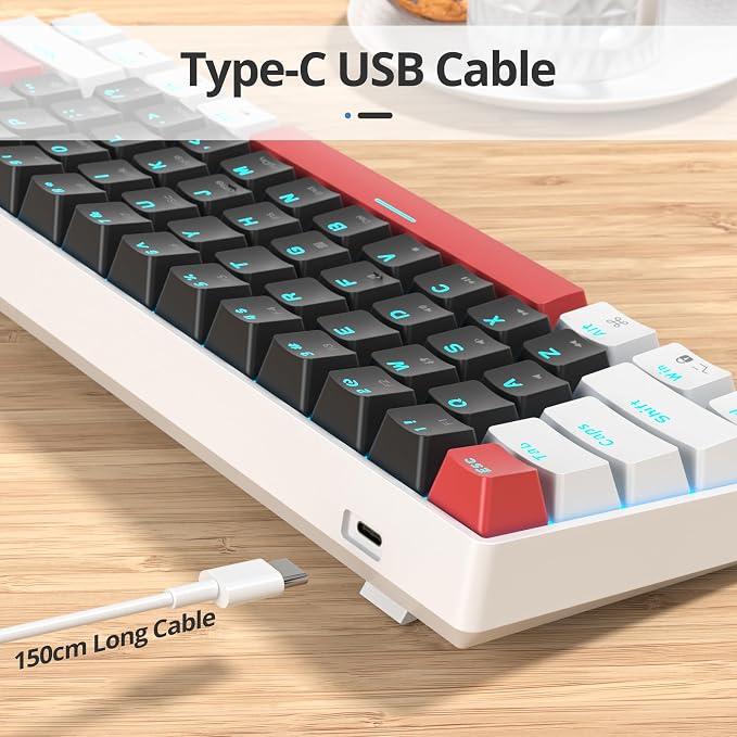 61 White & Black/Red Switch